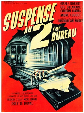 Suspense au deuxi&egrave;me bureau - French Movie Poster (thumbnail)
