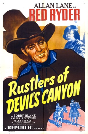 Rustlers of Devil&#039;s Canyon - Theatrical movie poster (thumbnail)