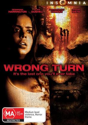 Wrong Turn - Australian DVD movie cover (thumbnail)