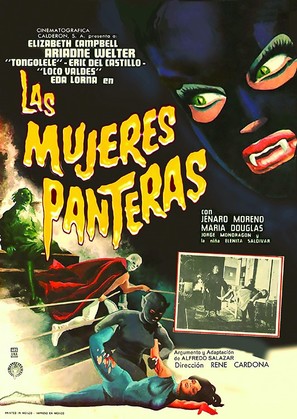 Las mujeres panteras - Mexican Movie Poster (thumbnail)