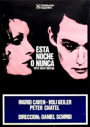 Heute nacht oder nie - Spanish Movie Poster (thumbnail)