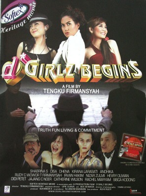 D&#039;Girlz Begins - Indonesian Movie Poster (thumbnail)