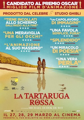 La tortue rouge - Italian Movie Poster (thumbnail)