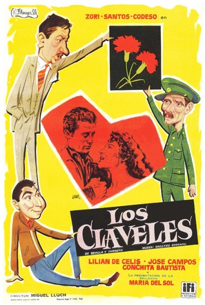 Los claveles - Spanish Movie Poster (thumbnail)