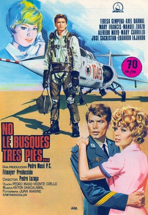 No le busques tres pies... - Spanish Movie Poster (thumbnail)