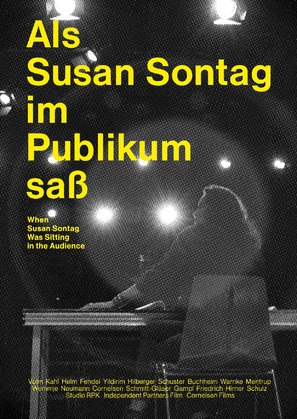 Als Susan Sontag im Publikum sa&szlig; - German Movie Poster (thumbnail)