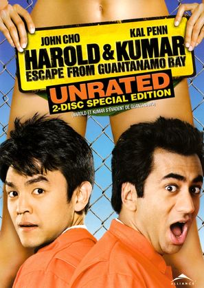 Harold &amp; Kumar Escape from Guantanamo Bay - Canadian DVD movie cover (thumbnail)