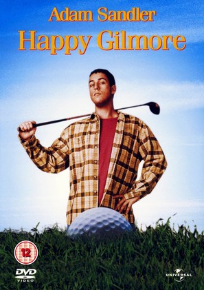 Happy Gilmore - British DVD movie cover (thumbnail)