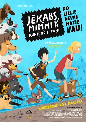 Jekabs, Mimmi un runajosie suni - Latvian Movie Poster (thumbnail)