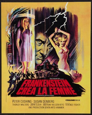 Frankenstein Created Woman - French Movie Poster (thumbnail)