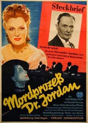 Mordproze&szlig; Dr. Jordan - German Movie Poster (thumbnail)