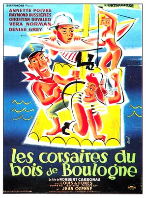 Corsaires du Bois de Boulogne, Les - French Movie Poster (thumbnail)