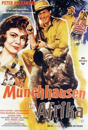 M&uuml;nchhausen in Afrika - German Movie Poster (thumbnail)