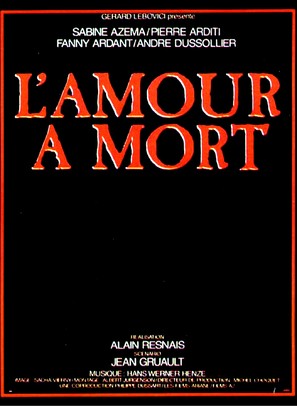 Amour &agrave; mort, L&#039; - French Movie Poster (thumbnail)