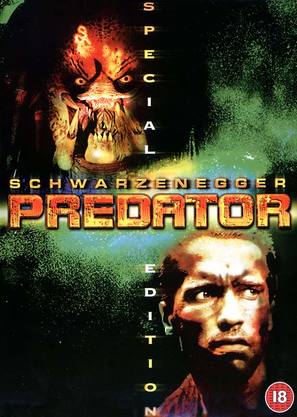 Predator - British DVD movie cover (thumbnail)