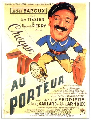 Ch&eacute;que au porteur - French Movie Poster (thumbnail)