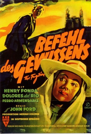 The Fugitive - German Movie Poster (thumbnail)