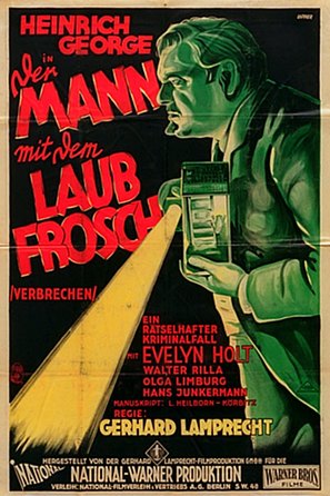 Der Mann mit dem Laubfrosch - German Movie Poster (thumbnail)
