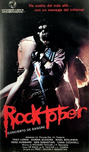 Rocktober Blood - Spanish VHS movie cover (thumbnail)