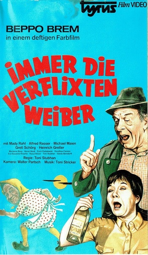 Immer die verflixten Weiber - German VHS movie cover (thumbnail)