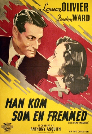The Demi-Paradise - Danish Movie Poster (thumbnail)