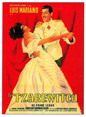 Der Zarewitsch - French Movie Poster (thumbnail)