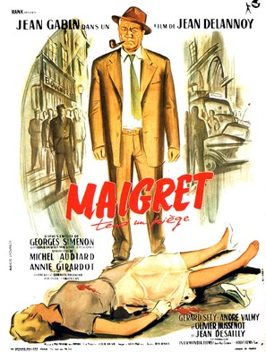 Maigret tend un pi&egrave;ge - French Movie Poster (thumbnail)