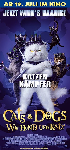 Cats &amp; Dogs - German Movie Poster (thumbnail)