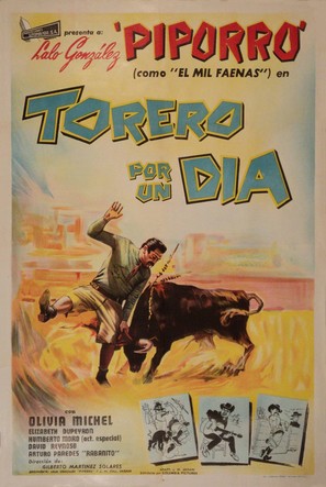 Torero por un d&iacute;a - Mexican Movie Poster (thumbnail)