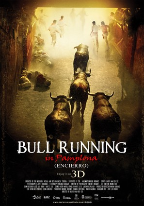 Encierro 3D: Bull Running in Pamplona - Spanish Movie Poster (thumbnail)