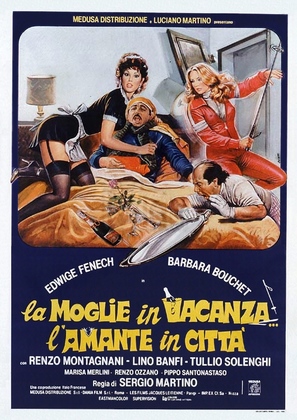 La moglie in vacanza... l&#039;amante in citt&agrave; - Italian Theatrical movie poster (thumbnail)