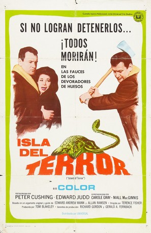 Island of Terror - Argentinian Movie Poster (thumbnail)