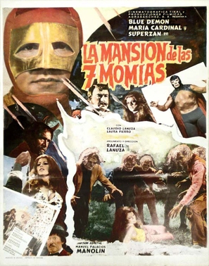 La Mansi&oacute;n de las 7 momias - Mexican Movie Poster (thumbnail)