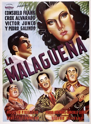 La malague&ntilde;a - Mexican Movie Poster (thumbnail)