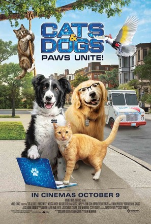 Cats &amp; Dogs 3: Paws Unite - British Movie Poster (thumbnail)