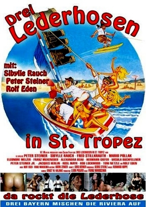 Drei Lederhosen in St. Tropez - German Movie Poster (thumbnail)