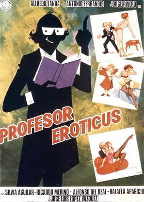 Profesor er&oacute;ticus - Spanish Movie Poster (thumbnail)