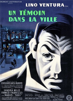Un t&eacute;moin dans la ville - French Movie Poster (thumbnail)