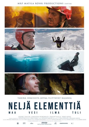 Nelj&auml; elementti&auml; - maa, vesi, ilma, tuli - Finnish Movie Poster (thumbnail)