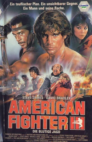 American Ninja 3: Blood Hunt - German VHS movie cover (thumbnail)
