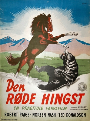 The Red Stallion - Danish Movie Poster (thumbnail)