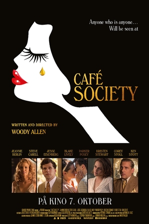 Caf&eacute; Society - Norwegian Movie Poster (thumbnail)