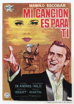 Mi canci&oacute;n es para ti - Spanish Movie Poster (thumbnail)