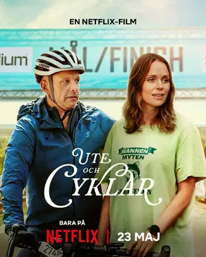 Ute och cyklar Poster