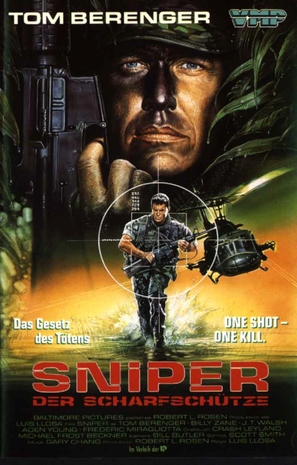 Sniper - German VHS movie cover (thumbnail)