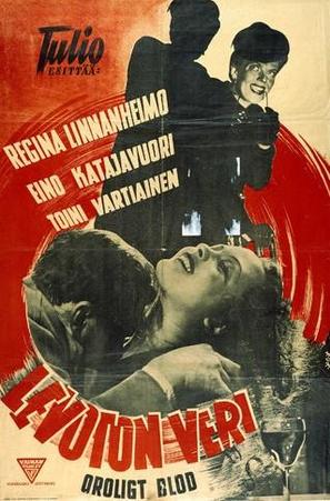 Levoton veri - Finnish Movie Poster (thumbnail)