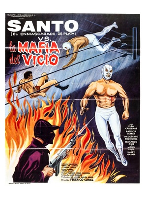 Santo contra la mafia del vicio - Mexican Movie Poster (thumbnail)