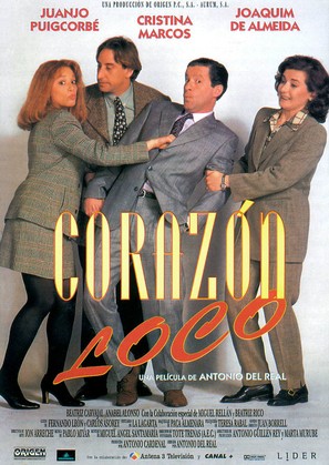 Coraz&oacute;n loco - Spanish Movie Poster (thumbnail)