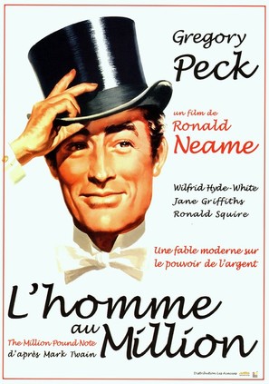 The Million Pound Note - French Movie Poster (thumbnail)