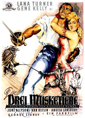 The Three Musketeers - German Movie Poster (thumbnail)